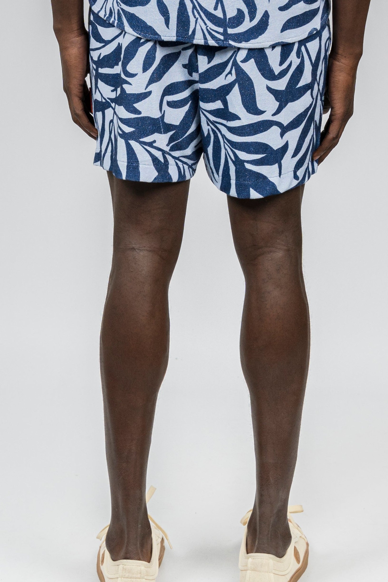 Sky Blue Palm Terry Short Back